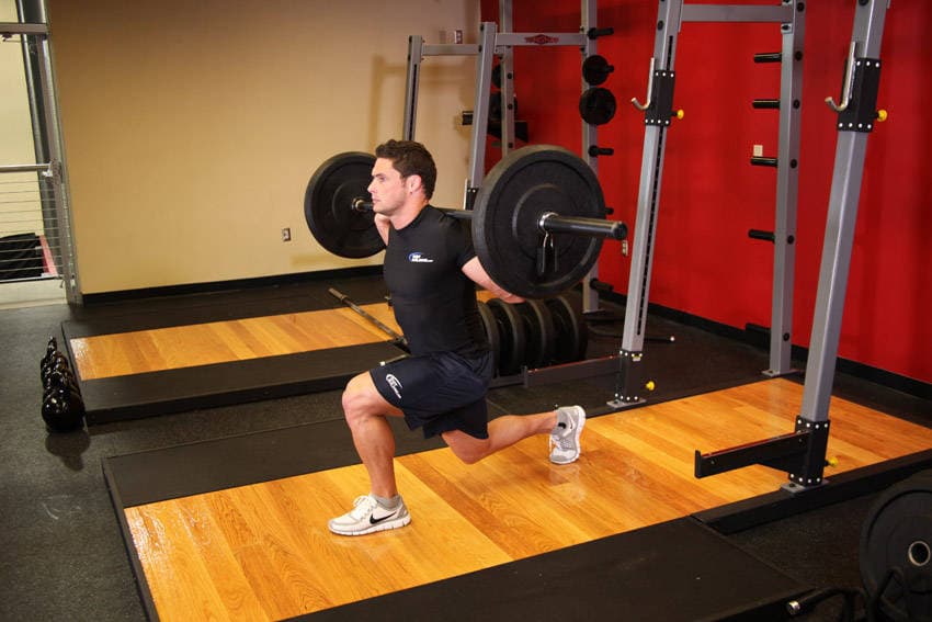Barbell Lunge step 2