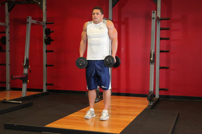 Dumbbell Shrug step 2