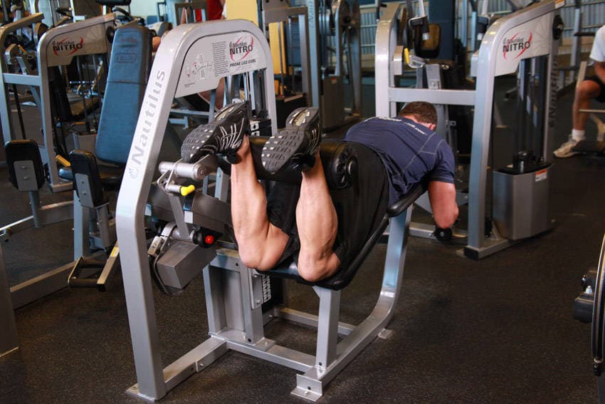 Lying Leg Curls step 2