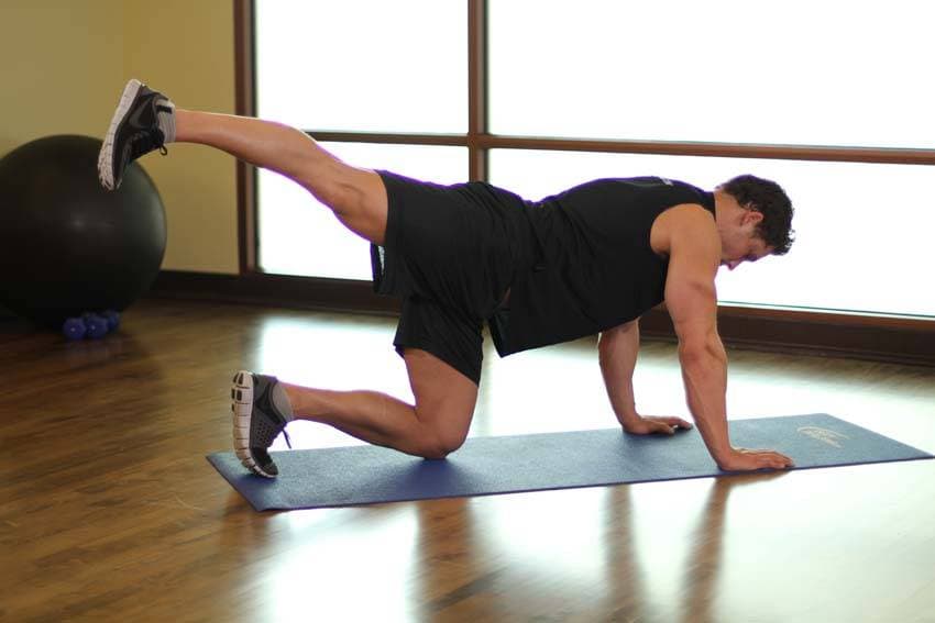 Rear Leg Raises step 2