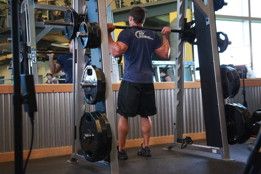 Smith Machine Squat step 2