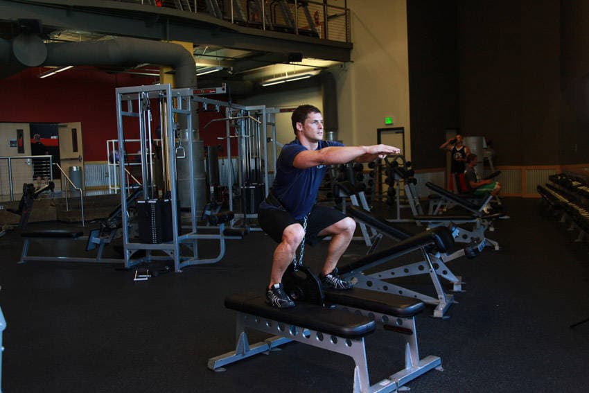 Weighted Squat step 2