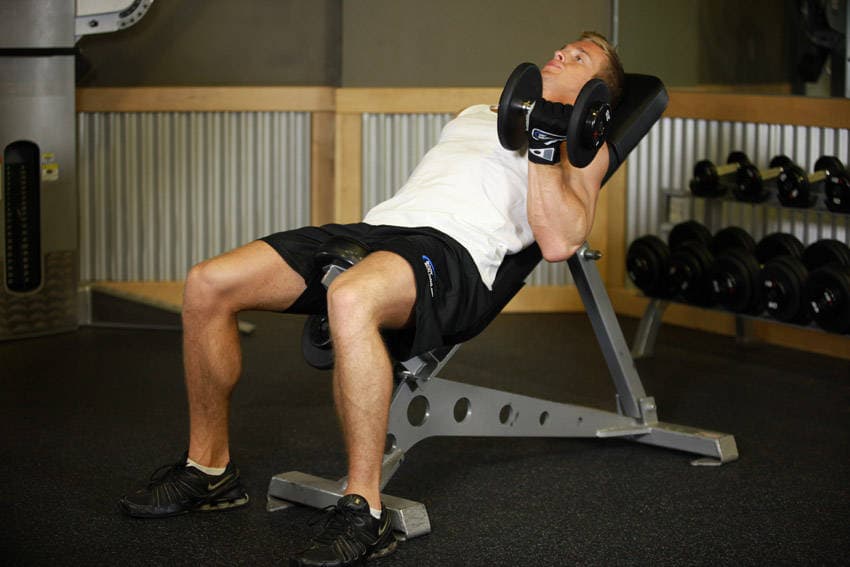 Alternate Incline Dumbbell Curl