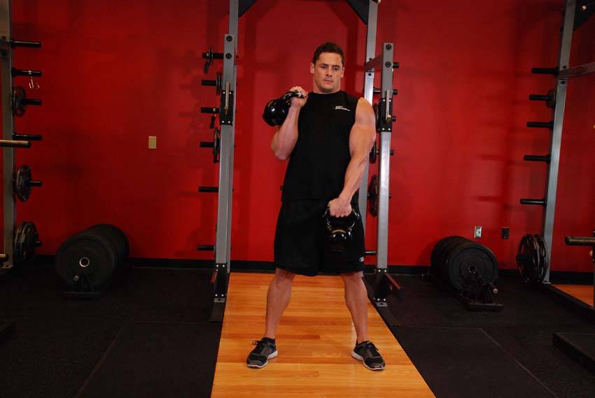 Alternating Hang Clean step 2