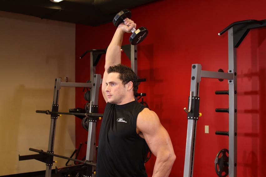 Dumbbell One-Arm Triceps Extension step 2