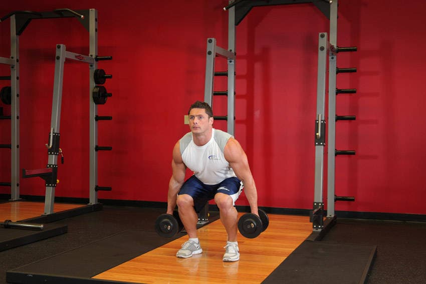 Dumbbell Squat step 2