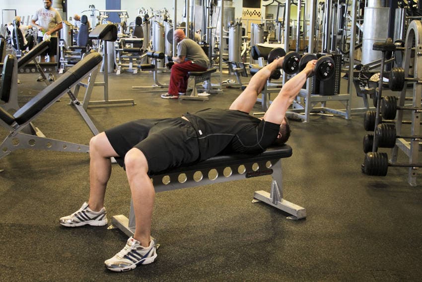 Dumbbell Tricep Extension -Pronated Grip step 2