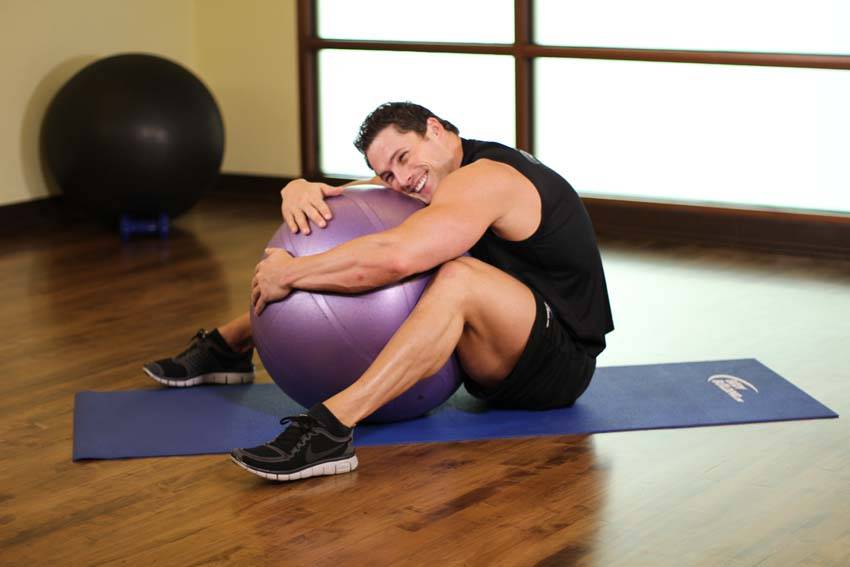 Hug A Ball step 2