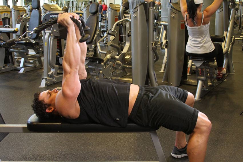 Low Cable Triceps Extension step 2
