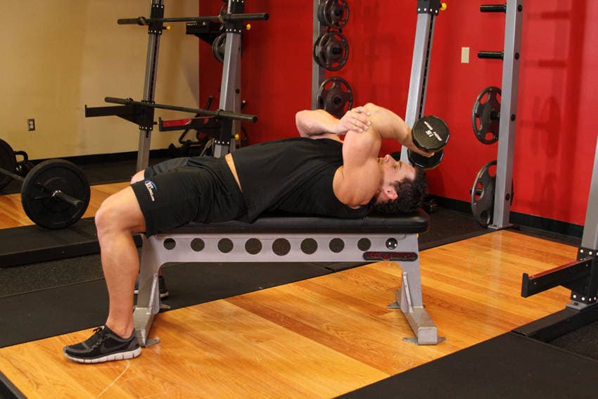 One Arm Pronated Dumbbell Triceps Extension step 2