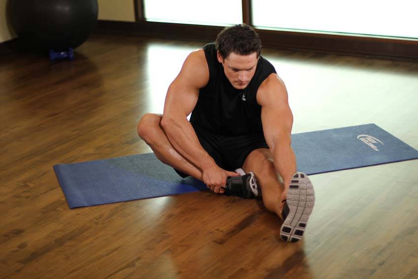 Seated Floor Hamstring Stretch step 2