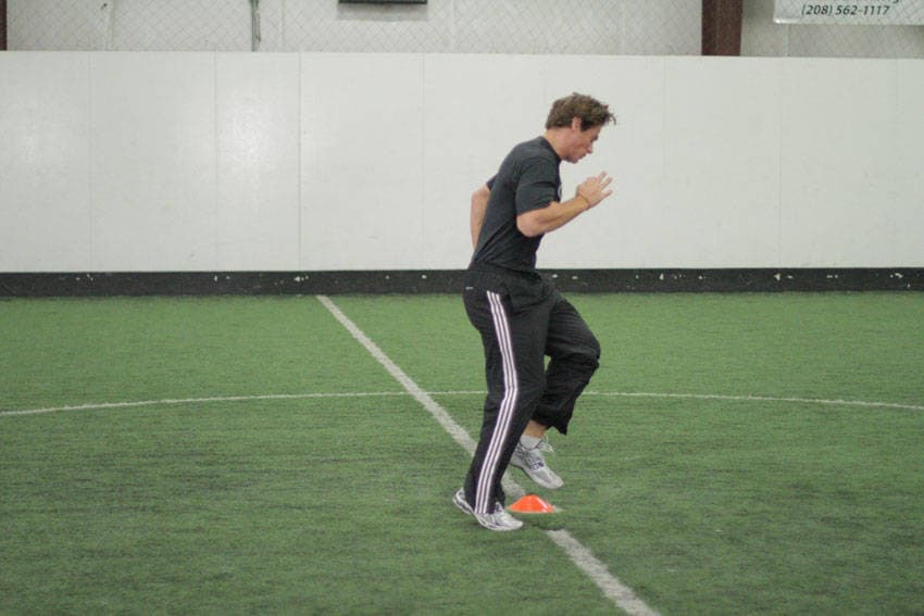 Single-Cone Sprint Drill step 2