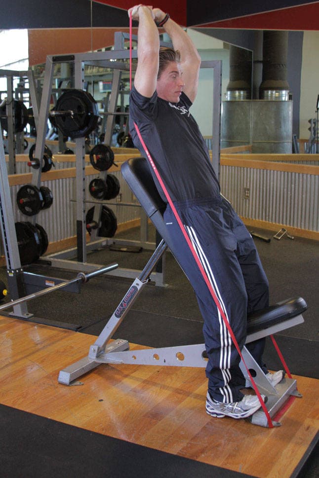 Speed Band Overhead Triceps step 2