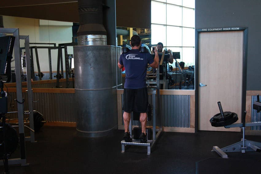 Standing Calf Raises step 2