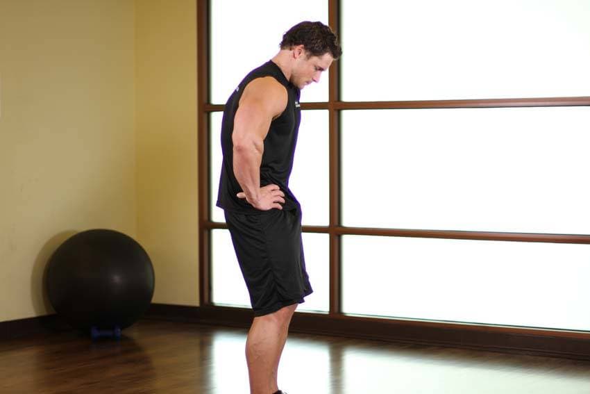 Standing Pelvic Tilt step 2
