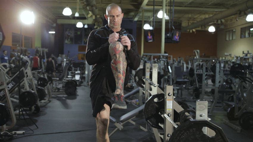 Step-up with Knee Raise step 2