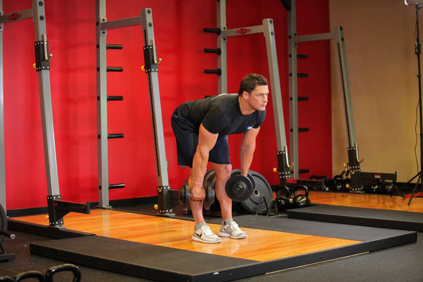Stiff-Legged Dumbbell Deadlift step 2